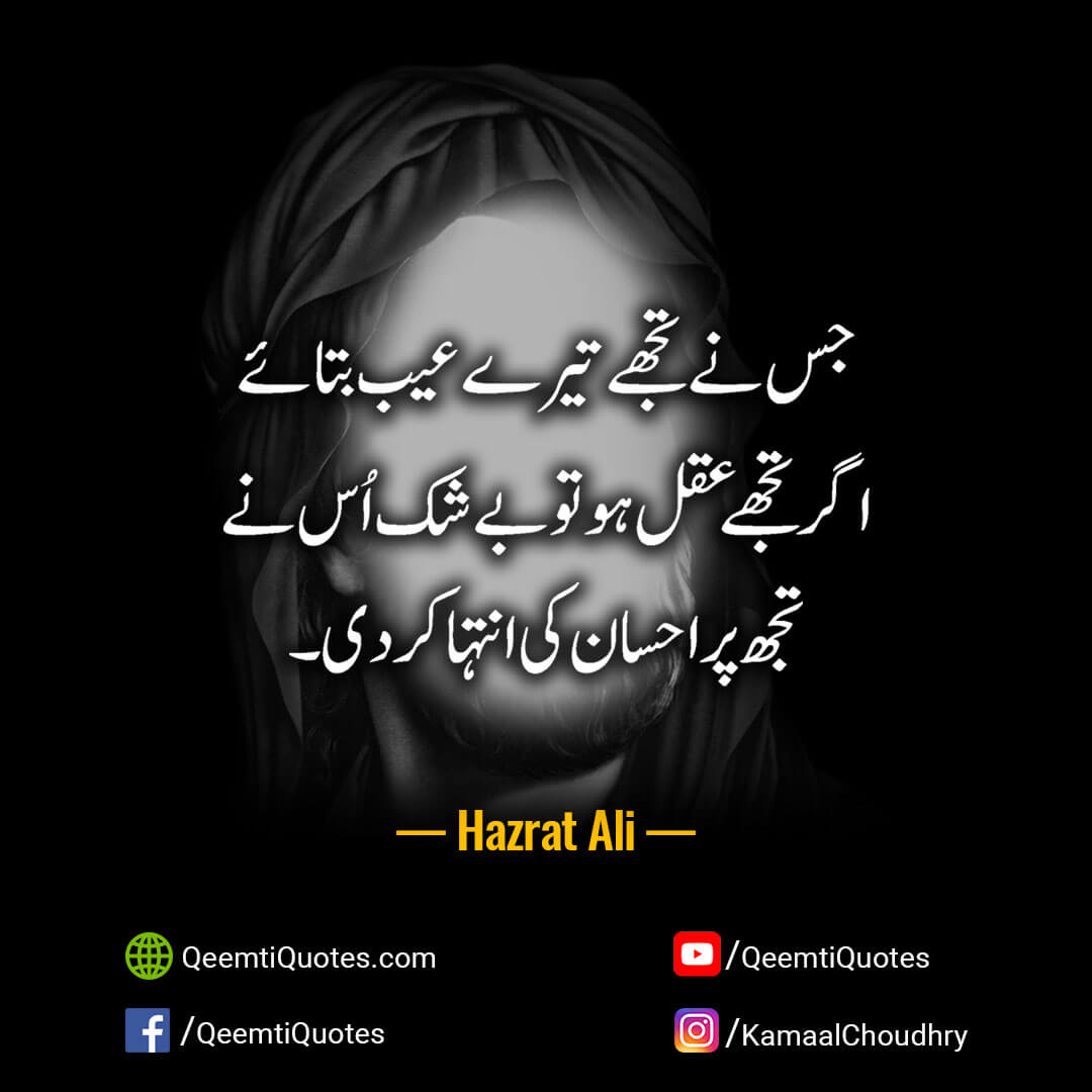 Hazrat Ali Quotes in Urdu
