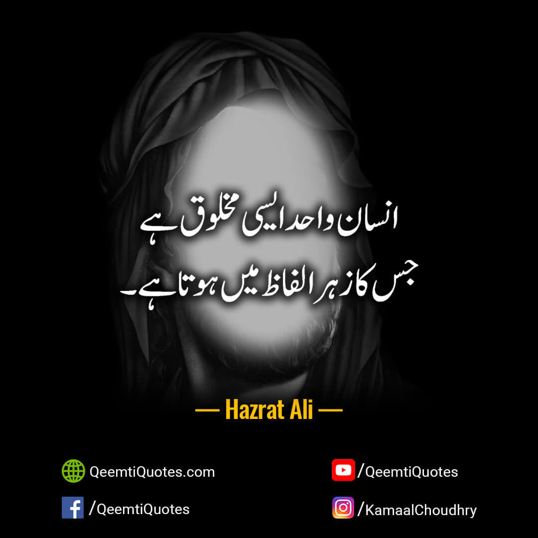 Hazrat Ali Quotes in Urdu